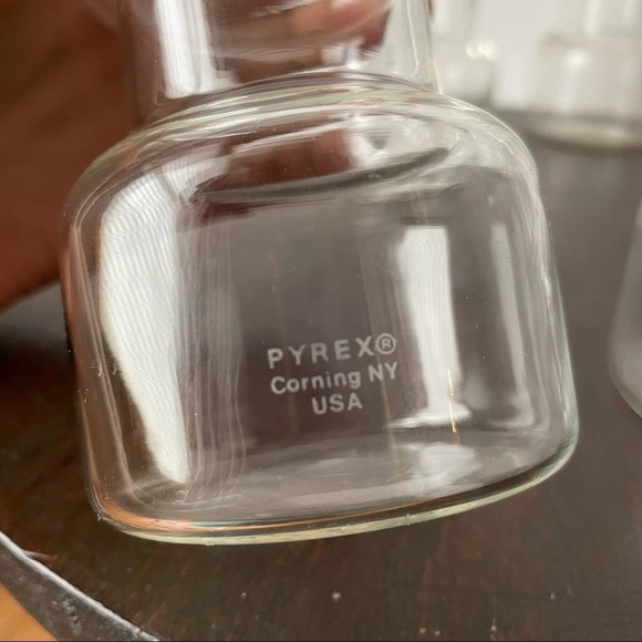 Vintage Pyrex Dumbbell Glasses - Picture 2 of 5